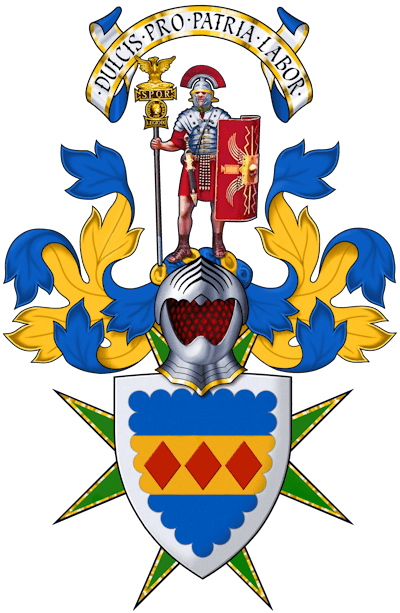 Armorial Crest © of Charles James Mure McKerrell Knight of the Order of St Lazarus
